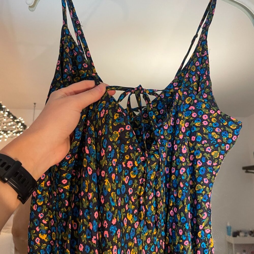 BODEN Elena Silk-blend Midi Slip Dress In Blue Size 14 - Picture 12 of 15